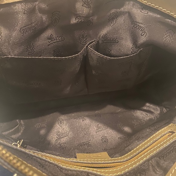 Authentic GUCCI Bamboo Tassel Bella 2Way Hand Bag GG Canvas Leather - Picture 6 of 14